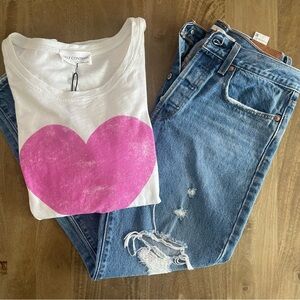 Self Contrast Heart 🩷 Shirt